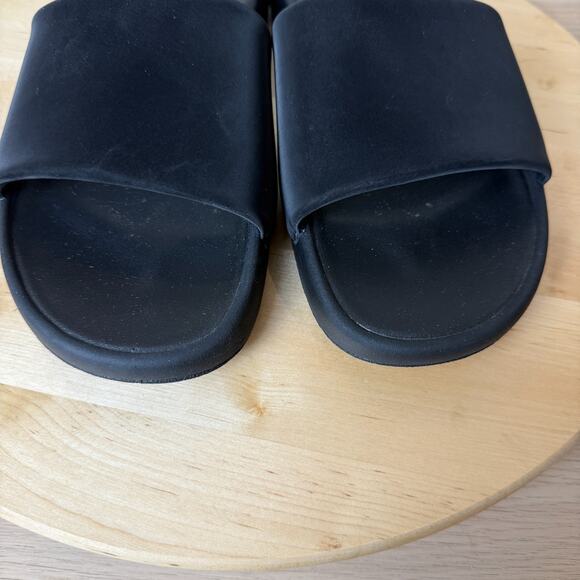 LULULEMON Restfeel Slide Sandal Women Size 9 Black Recovery Slip On Cushioned - Picture 8 of 13